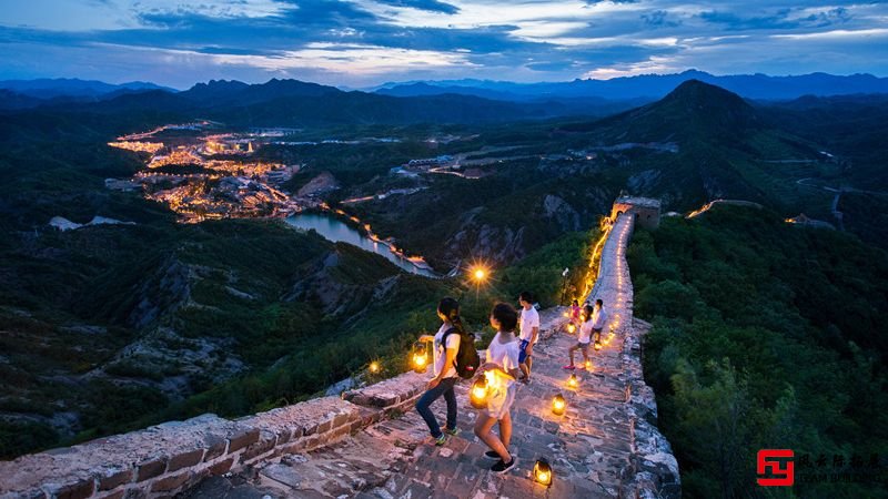 司马台长城夜景图片